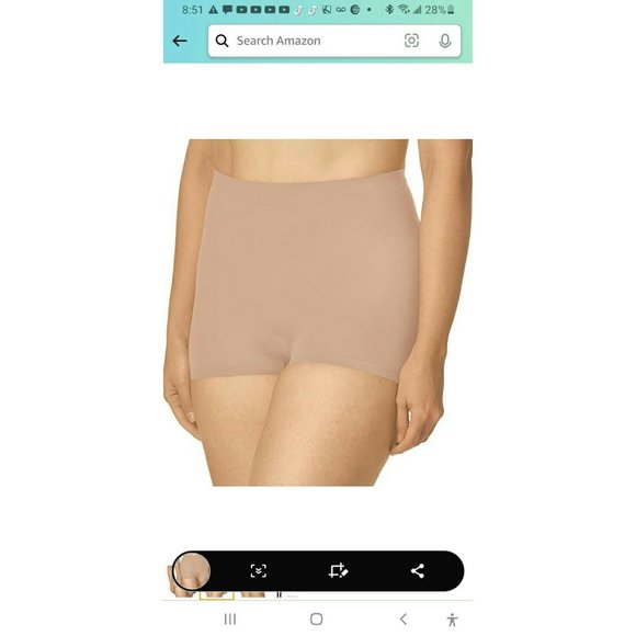 Maidenform Cover Your Bases Boyshorts Tummy Control Smoothing Shapewear Nude XL - Picture 2 of 10